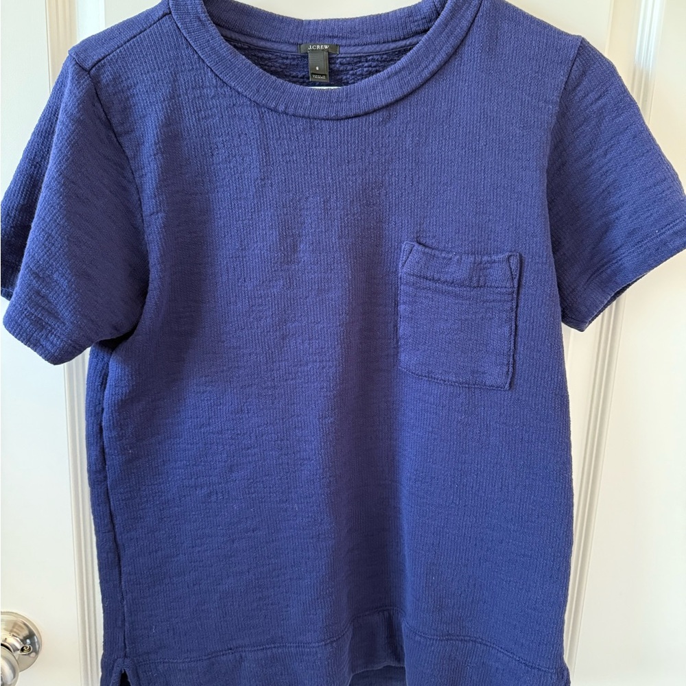J. Crew Heavy 100% Cotton Blue Short Sleeve Tee